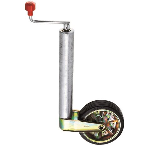 Roue jockey jante acier 60mm – Course 265mm – Charge 500kg – Roulements à billes – Pour remorques lourdes – Al-Ko