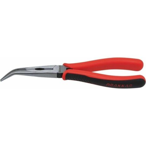 Pince coudee bec 1/2rd noire 200mm/carte dt DRAKKAR TOOLS - 13741 (1/2)