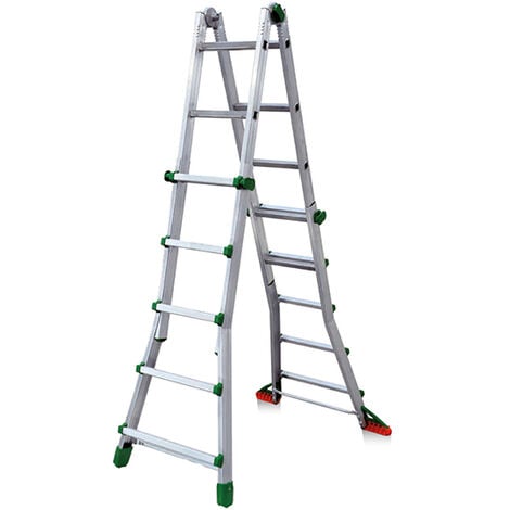Echelle télescopique aluminium FACAL 4x5 haut. travail max. 6,05 m ALU PRO - BK4A