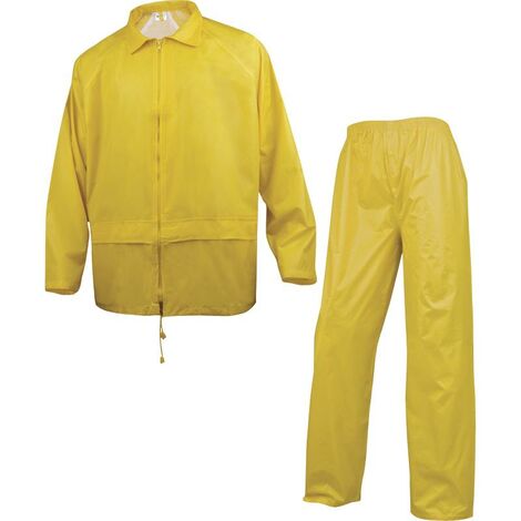 ENSEMBLE DE PLUIE DELTA PLUS 400 POLYESTER ENDUIT PVC JAUNE - EN400JA0   42/44 (L)