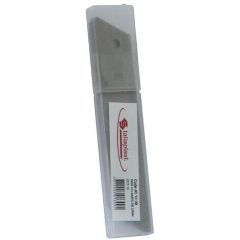 Taliaplast – Lames auto-cassantes 25mm pour cutter – Corps ABS robuste – Gomme anti-dérapante – Coupe nette et rapide – 401389
