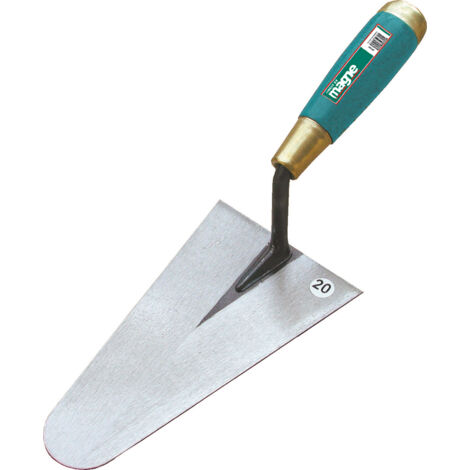 Taliaplast – Truelle ronde 20 cm en acier professionnel – Pour maçonnerie et finition – Conception robuste pour durabilité optimale