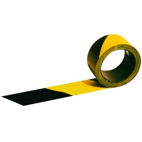RUBALISE 'RUBAPLAST' NOIR JAUNE 100MX50MM TALIAPLAST - 540311