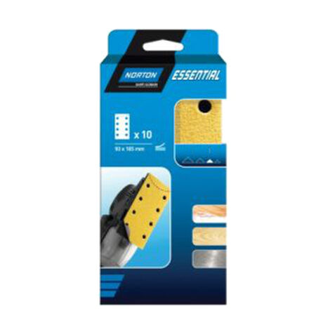 GARNITURE PAPIER VELCRO NON PERFORE NORTON 93185 GRAIN 180 -66623379834