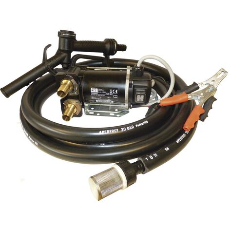 Sodise – Kit pompe gasoil eko auto 12V – Débit 45 l/min – Puissance 140 W – Poids 6.5 kg – Tuyau 4 m – 8563 (1/2)