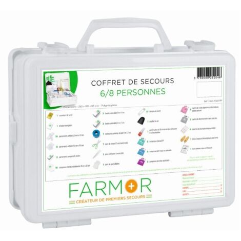 COFFRET DE SECOURS FARMOR 6/8 PERSONNES -FAR 2040 PP (1/2)
