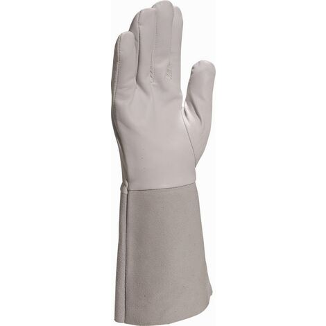 Gants de soudeur cuir fleur taille 10 - Blanc