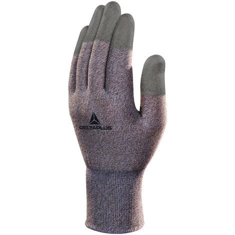 GANT DELTA PLUS ANTISTATIQUE TRICOT CUIVRE/POLYAMIDE - ENDUCTION PU BOUTS DES DOIGTS -VV792BC0  T9