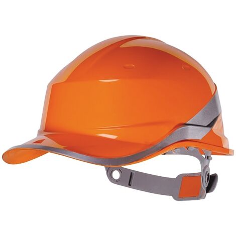 Casque de chantier orange DIAMOND5 forme casquette baseball - DELTA PLUS - DIAM5ORFL (1/4)