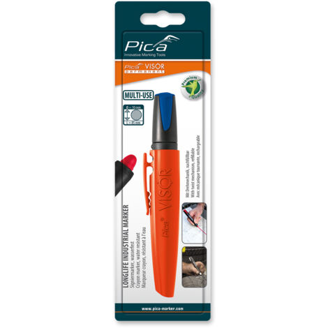 Marqueur Industriel rechargeable Pica Visor Permanent Bleu SB Pica