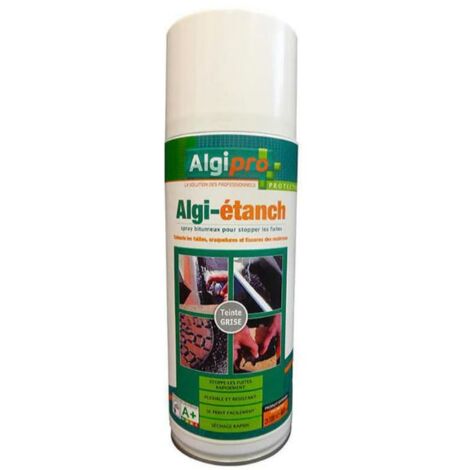 ALGI ETANCH NOIR 400 ML NOIR - Spray d'étanchéité bitumeux pour stopper les fuites - 007002