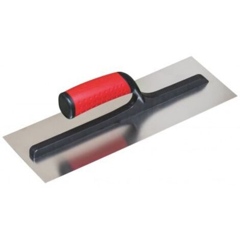 Taliaplast – Platoir inox 35x12 lisse pour finition parfaite – Monture alu moulé avec 6 goujons – Poignée bi-matière ergonomique – 440131 (1/3)