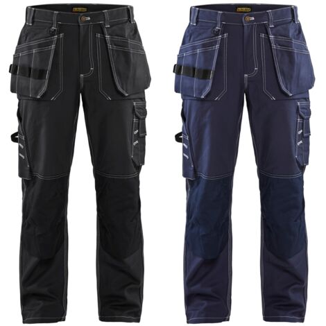 Pantalon de travail Blaklader 1530 Artigiano en 100% coton - 52 (EU) - Noir (1/5)