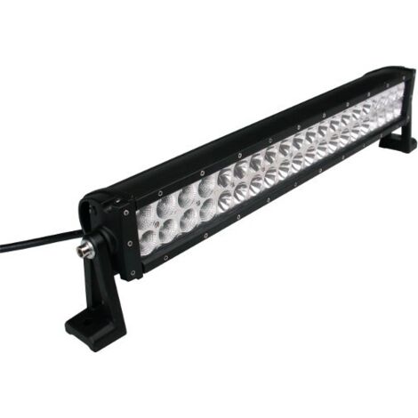 Barre d'éclairage LED 10/32V 120W 8000 lumens – Résistante à l'eau IP68 – Inclinaison réglable 20° à 60° – Pour espaces extérieurs – Sodiflash