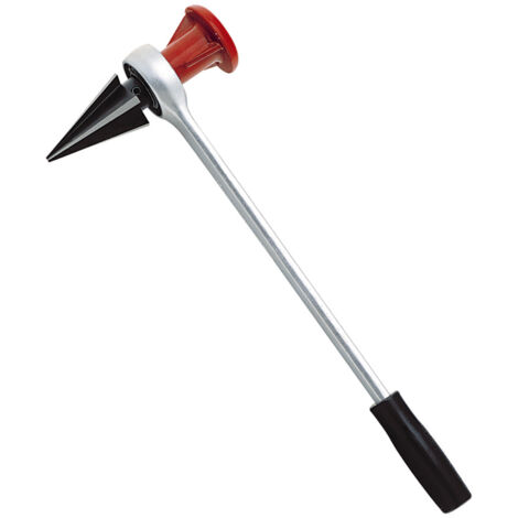 Virax – Alésoir tube acier 1/8'-2' complet – Bras de manœuvre à cliquet 18 mm – 5 lèvres en acier forgé – Coupe nette et précise