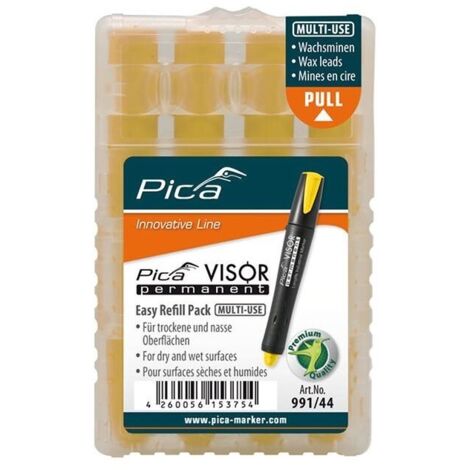 Set de mine pour marqueur permanent VISOR VISOR Industrial jaune Pica (1/4)