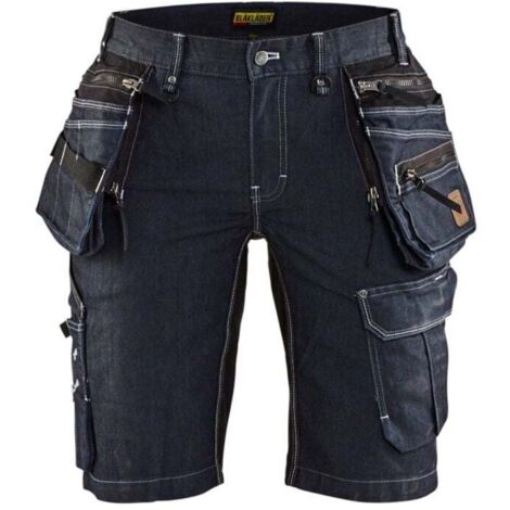 Short X1900 artisan denim stretch 2D femme Blåkläder 7992 Marine/Noir Blaklader - 799211418999C   42