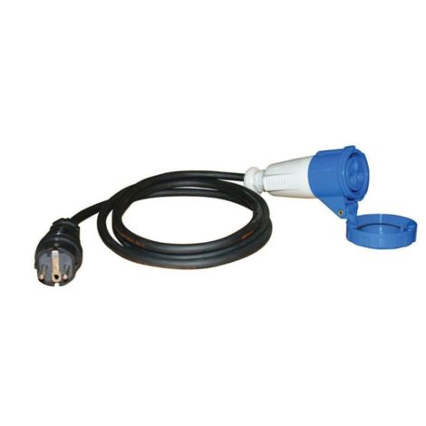 CEE Adapterleitung + Klappdeckel 230V 16A 1,5m H07RN-F 3G2,5