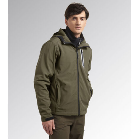 Veste Softshell Vert Militaire M Sail Diadora