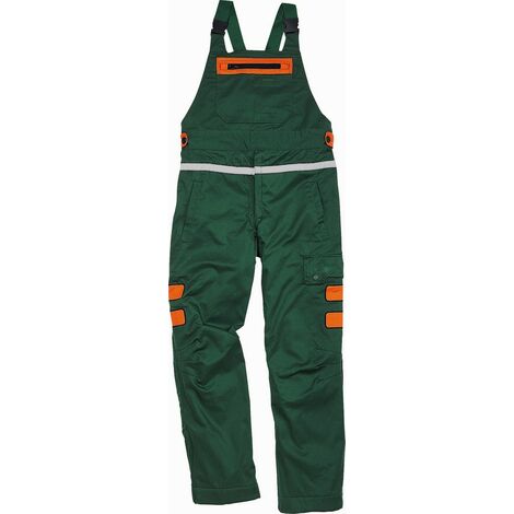SALOPETTE BUCHERON DELTA PLUS DOUBLURE AVEC COMPLEXE ANTI-COUPURE VERT / ORANGE ERABLE 3 - ERAB3VE0   46/48 (XL) (1/2)
