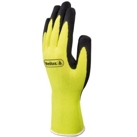GANT DELTA PLUS JAUNE FLUO TRICOT POLYESTER - PAUME ENDUITE EN MOUSSE DE LATEX-VV7330  T9