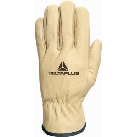 GANT DELTA PLUS CUIR DE BOVIN HYDROFUGE PAUME FLEUR RETOURNÉE DOUBLÉ KEVLAR 2 FILS-FIBKV020  T10