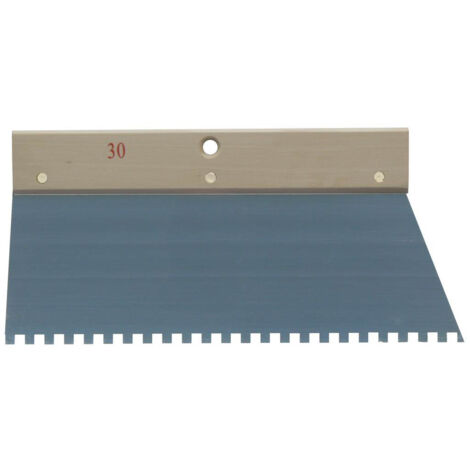 Taliaplast – Peigne à colle 30 cm dents carrées 6 mm – Lame acier dentée pour application précise – Poignée bois ergonomique – 440514