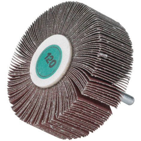 ROUE A LAMELLES SUR TIGE DE 6 D.80X30 GR 80 A CORINDON SIDAMO - 10401095 (1/3)