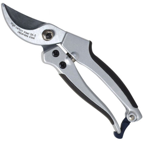 OUTILS PERRIN Sécateur alu lame courbe, ergonomique et léger, coupe franche, taillant de qualité