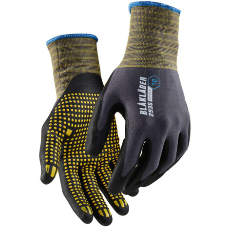 Gants de travail nitrile avec adhérence par points Blåkläder 2935 Gris clair Blaklader - 293514569400 T7