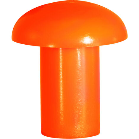Taliaplast – Embouts de sécurité orange fluo sac de 25 pièces – Adaptation 8 à 20 mm – Polyéthylène HD – Conforme R400 – 600419 (1/2)