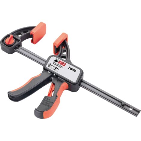 Urko – Presse rapide 1 main réversible – Rail 20x6 mm – Serrage 300 mm – Saillie 80 mm – Poignées antidérapantes – 1614030