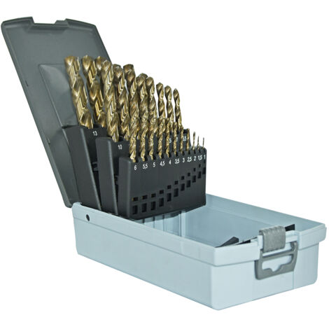 Kit Makita 19 Forets à Métaux HSS-GS (2,5 à 7 Mm) – Acier Haute Qualité, Boîte De Rangement Pratique Avec Fenêtre