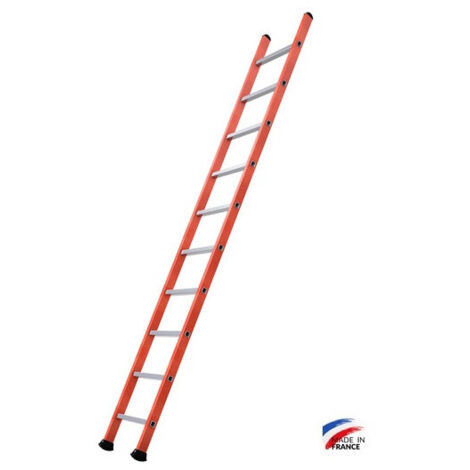 ÉCHELLE SIMPLE MIXTE ALU/ACIER ACCÈS À 3.87M - TUBESCA COMABI - 03610110 (1/5)