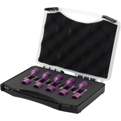 COFFRET DE 10 TREPANS DIAMANT A SEC M14 D.8 - SIDAMO - 11101449