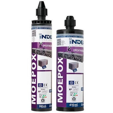 BOITE INDEX DE 12-CARTOUCHE SCELLEMENT CHIMIQUE EPOXY- ACRYLATE FILETAGE M Ø MM L MM - MOV300