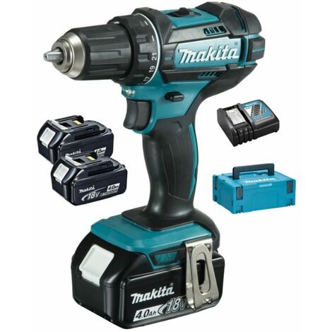 Makita – Perceuse-visseuse 18V DDF482RM3J – 62Nm – 3 batteries 4Ah – Technologie XPT pour protection optimale – Coffret MAKPAC inclus