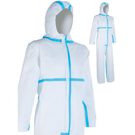 Combinaison de protection XL Non-tissé SMS polypropylène 55 g/m2 Type 5 & 6 - SINGER - PLY500