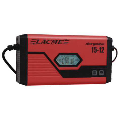 Lacme – Chargeur automatique 12V pour batteries plomb-acide 30 à 300Ah – Technologie Inverter – Charge rapide et entretien – 508900