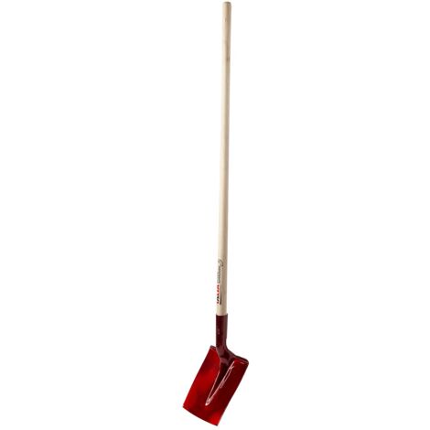 Taliaplast – Pelle carrée 25 cm en Alu Ergal trempé – Poids léger 1.3 kg – Manche peuplier 130 cm – Dureté 160-175 HB pour durabilité accrue (1/3)