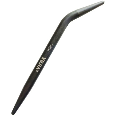 Virax – Broche de plombier D16mm en acier phosphaté – Conçue pour tuyaux en plomb – Angle 40° pour accès étroit – Longueur 270mm (1/5)