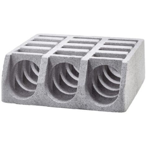 Mottez – Range bouteilles 3 places jusqu'à 95 mm – En polystyrène – Dimensions 30 x 34 x 13 cm – Poids léger 0,100 kg