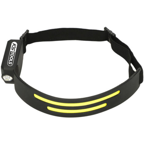 KS Tools - lampe frontale flexible - lampe frontale led ultra puissante 300 lumens - lampe frontale rechargeable flexible  - 150.4520F