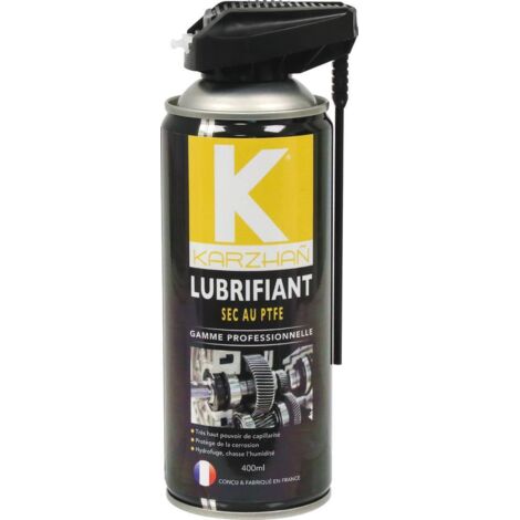 Lubrifiant à sec au PTFE avec tête 2 jets - aérosol 400ml