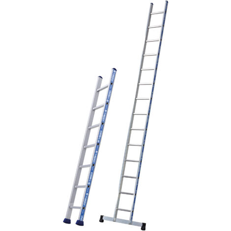 Tubesca Comabi – Échelle simple aluminium renforcée 3,56m – Charge maximale 150kg – Normes EN 131 – Pour chantiers intensifs et espaces confinés