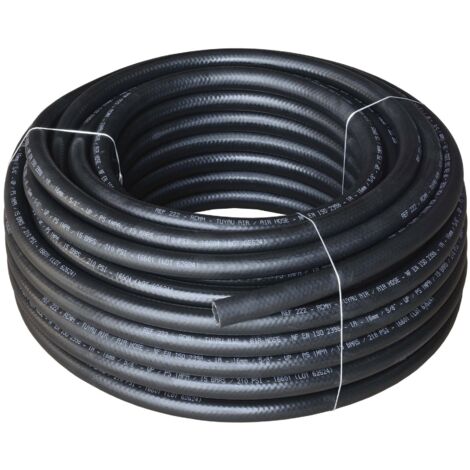 Tuyau air comprime noir 15 bars caoutchouc d.8mm 20m DRAKKAR EQUIPEMENT - 09507