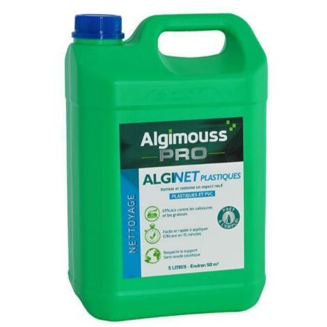 ALGINET PLASTIQUE - 1 LITRE - Nettoyant plastiques, PVC ALGIMOUSS - 049002