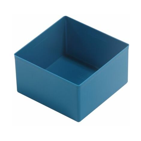 Casier plastique 108x108x63mm bleu – Polystyrène résistant aux chocs – Pour stockage alimentaire et outils – 456317 – Sori