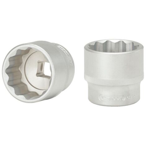 Kstools – Douille 1/2' 12 pans 36 mm – Acier chrome vanadium – Finition satinée – Normes DIN 3124 et ISO 2725-1 – Design FlankTraction (1/7)