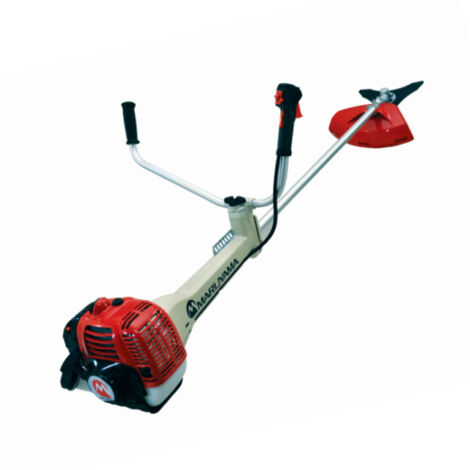 Débroussailleuse thermique 50.1 cc – Puissance 1.76 kW à 7500 tr/min – Tête nylon M-TWIST – Lame étoile 3 dents 305 mm – Harnais pro – Maruyama